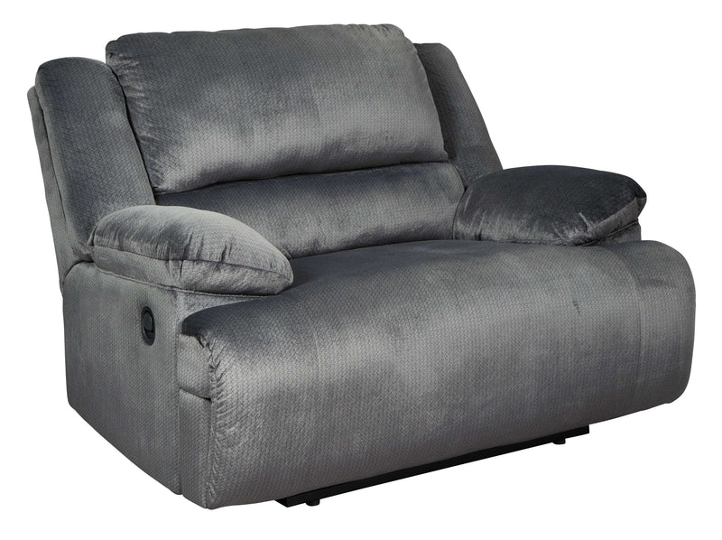 Clonmel - Charcoal - Oversized Recliner - Ornate Home