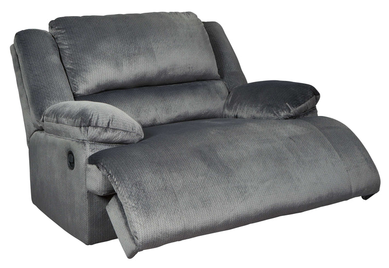 Clonmel - Charcoal - Oversized Recliner - Ornate Home