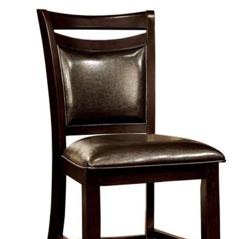 Woodside II - Espresso - Counter Height Dining Chair (Set of 2) - Ornate Home