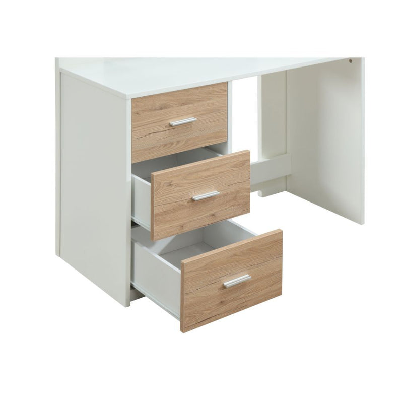 Nerice White & Oak Loft Bed