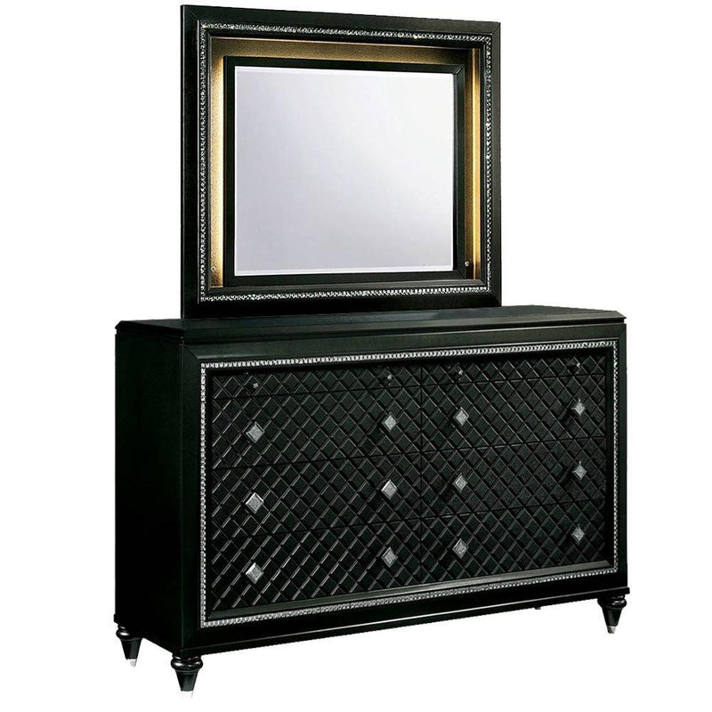 Demetria Metallic Gray Dresser