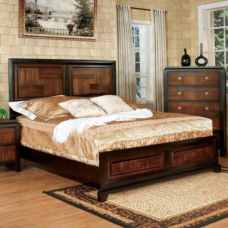 Patra - Acacia & Walnut - Full Bed - Ornate Home