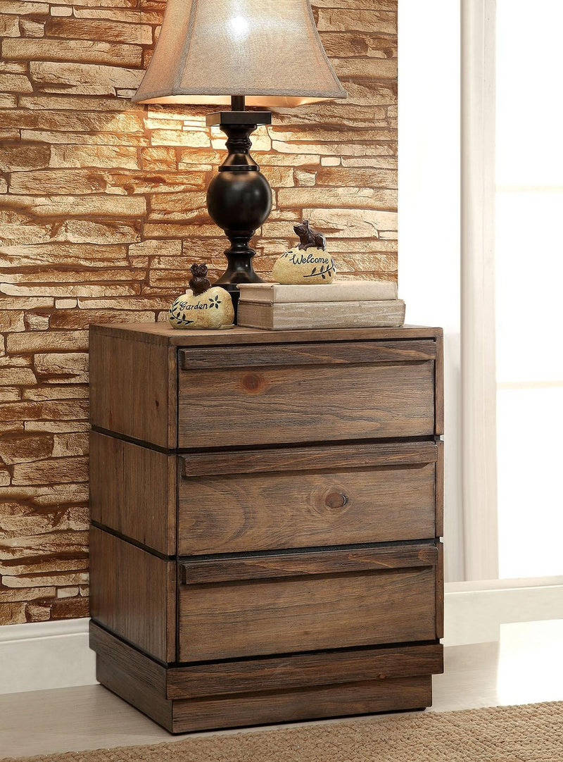 Coimbra Rustic Natural Tone Nightstand