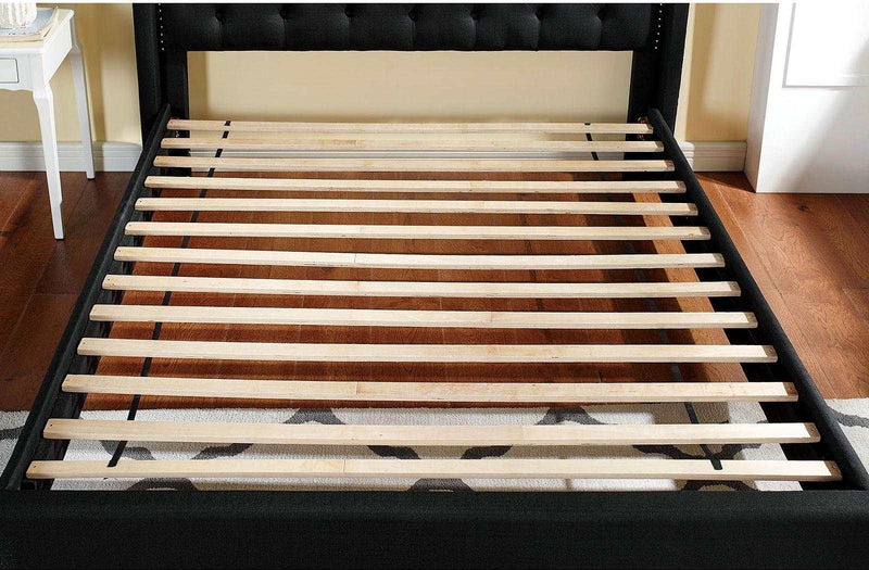 Carly - Black - Cal King Platform Bed - Ornate Home