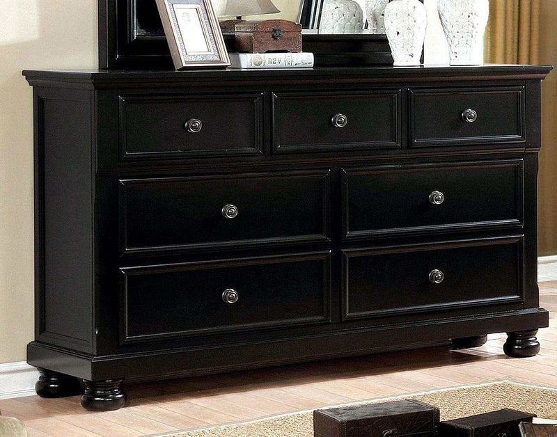 Castor - Black - Dresser - Ornate Home