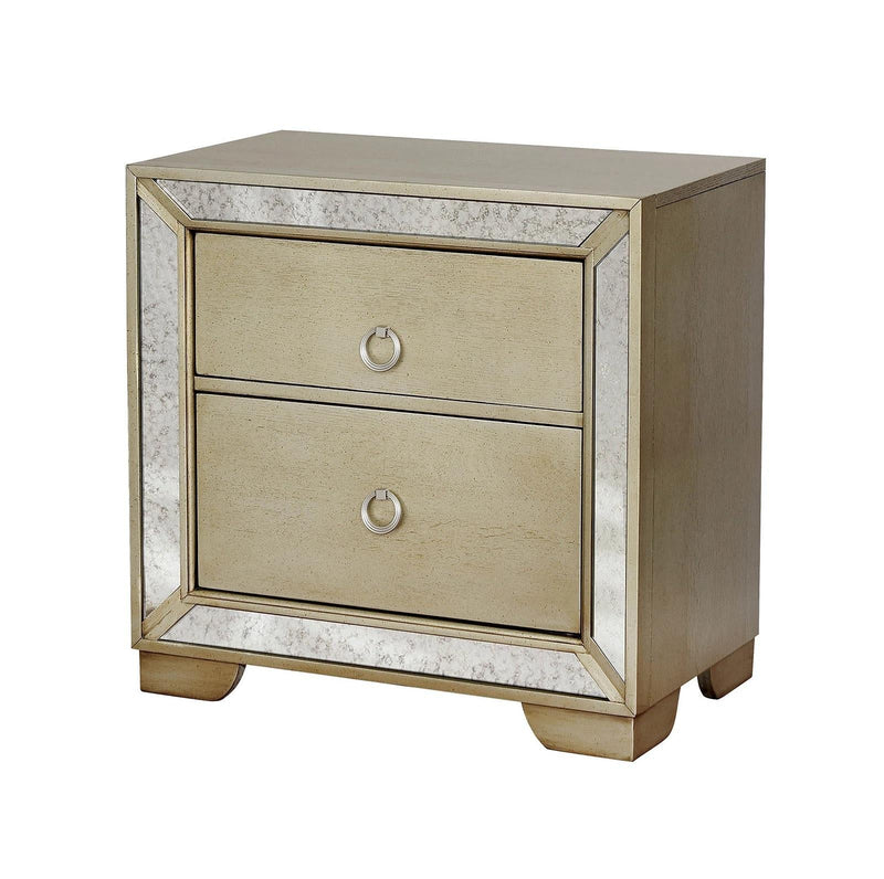 Loraine Champagne Nightstand