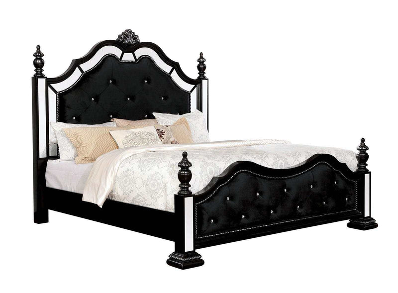 Azha - Black - Queen Bed - Ornate Home