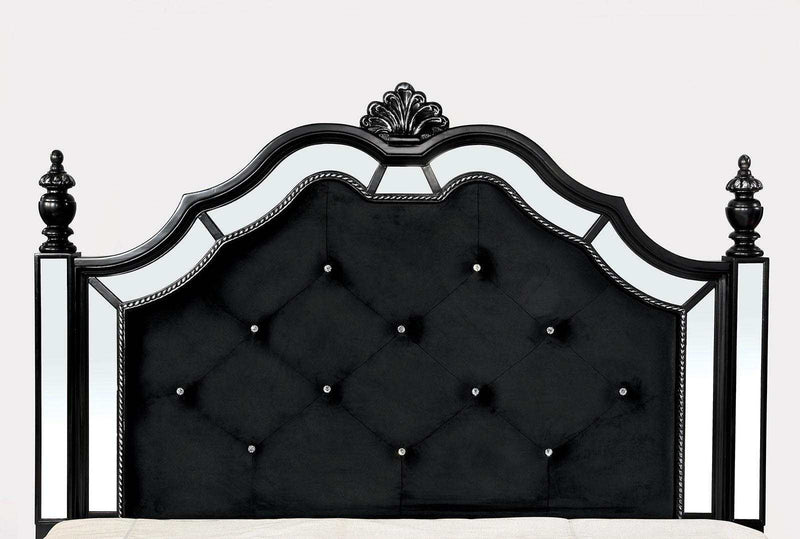 Azha - Black - Queen Bed - Ornate Home