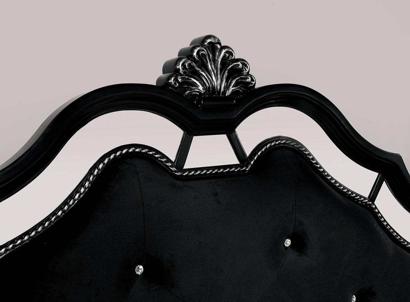 Azha - Black - Queen Bed - Ornate Home