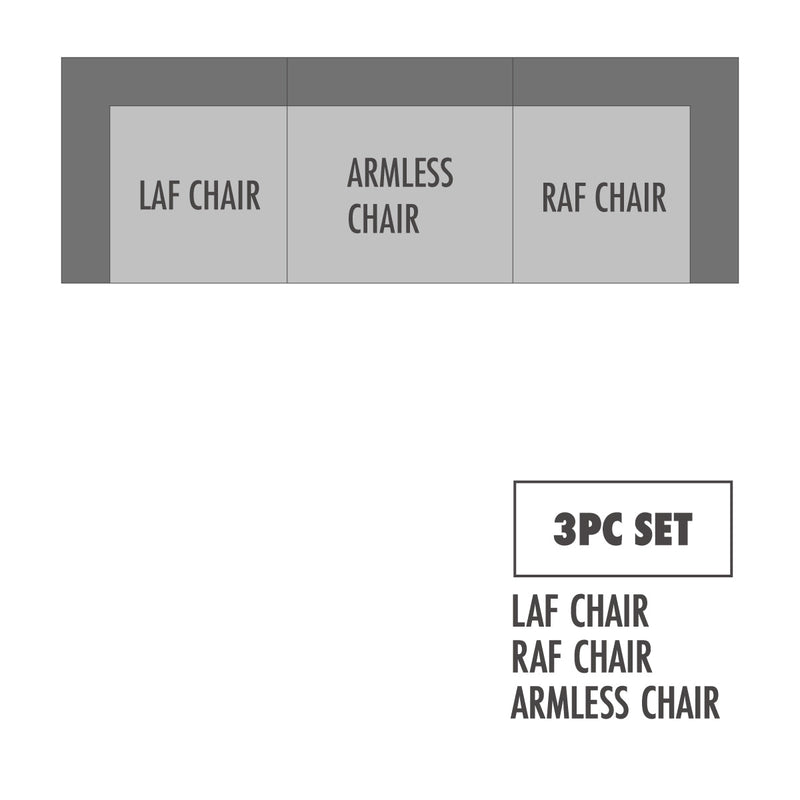 Pluma Ivory Fabric Modular Sectional Pre Sets