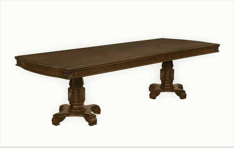 Neo Renaissance - Brown - Dining Table w/ 2x 18" Leaf - Ornate Home