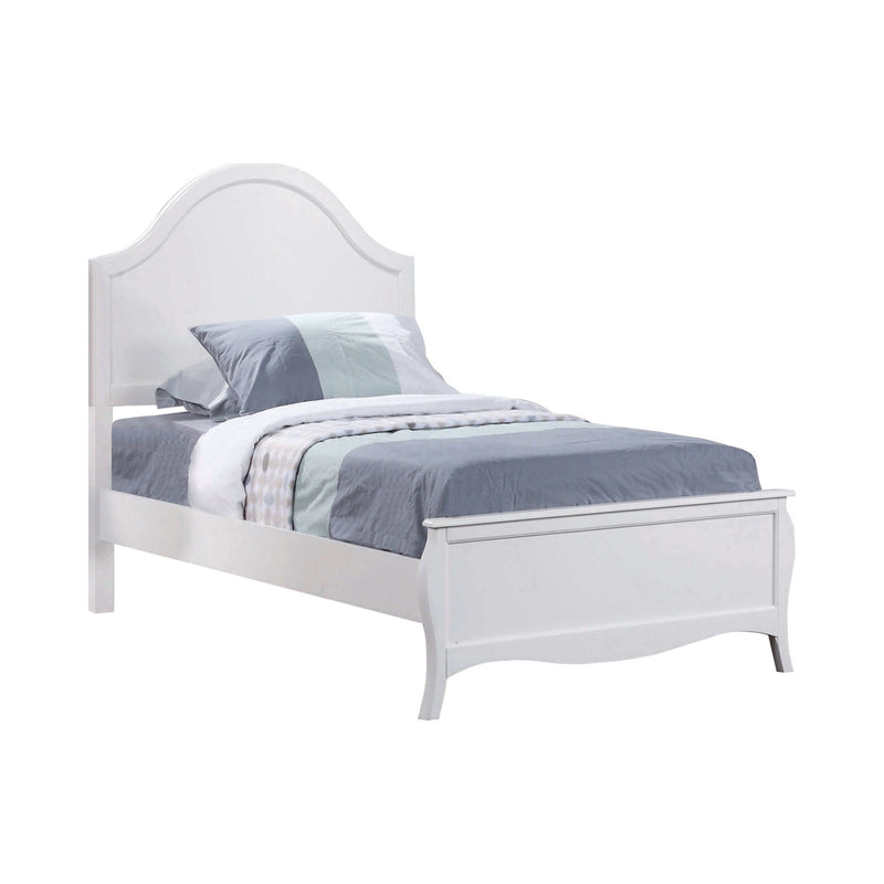 Dominique - White - 4pc Twin Bedroom Set - Ornate Home