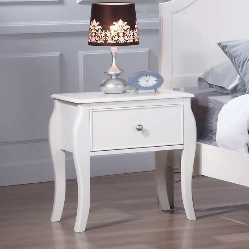 Dominique - White - Nightstand - Ornate Home