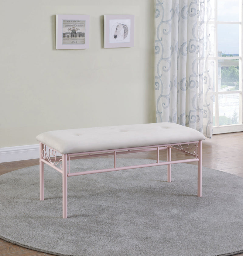 Massi - Powder Pink - Bench - Ornate Home