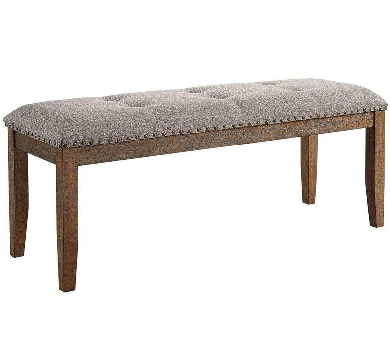 Vesper - Brown & Gray - Dining Bench - Ornate Home