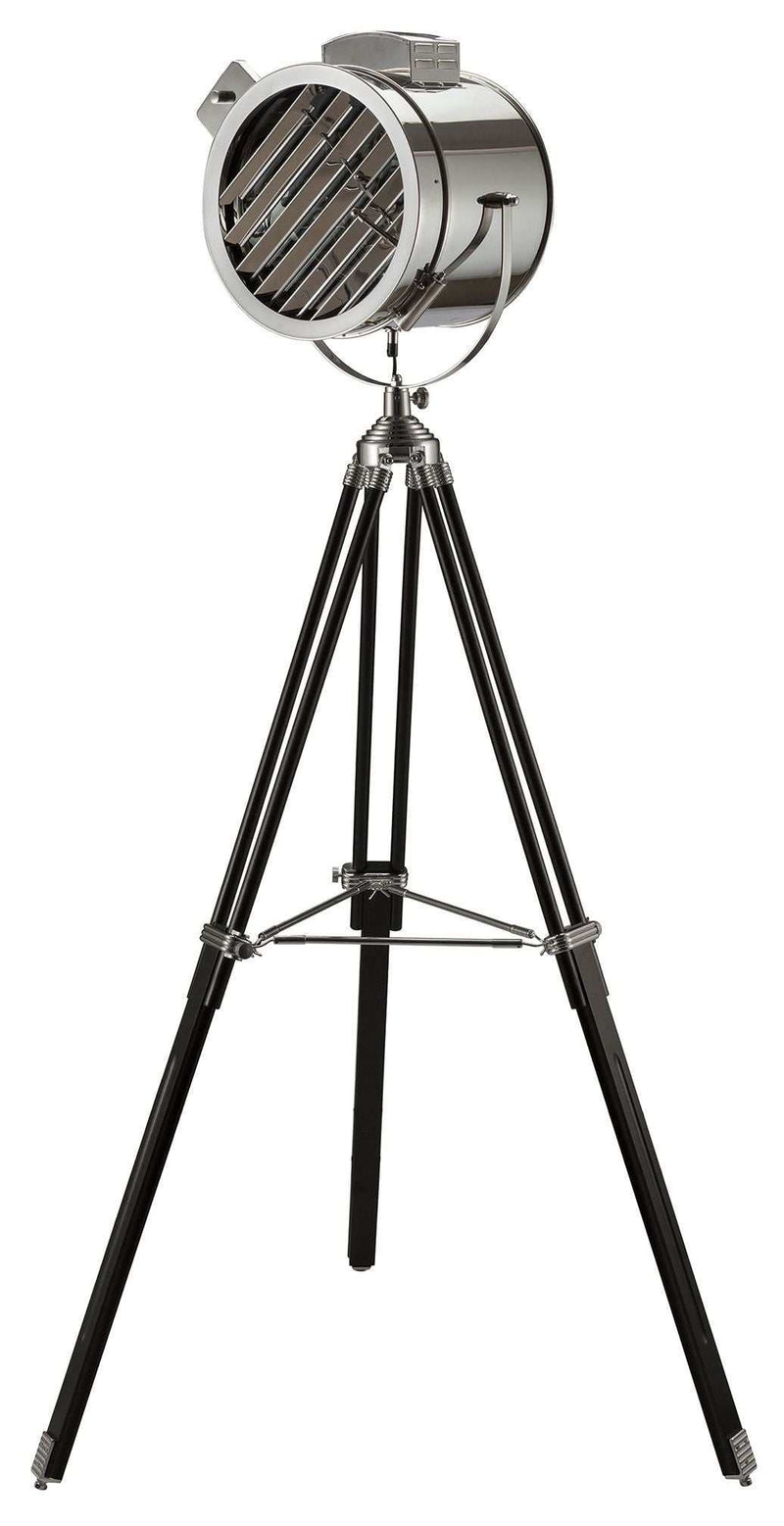 Cinema - Black & Chrome - Floor Lamp - Ornate Home