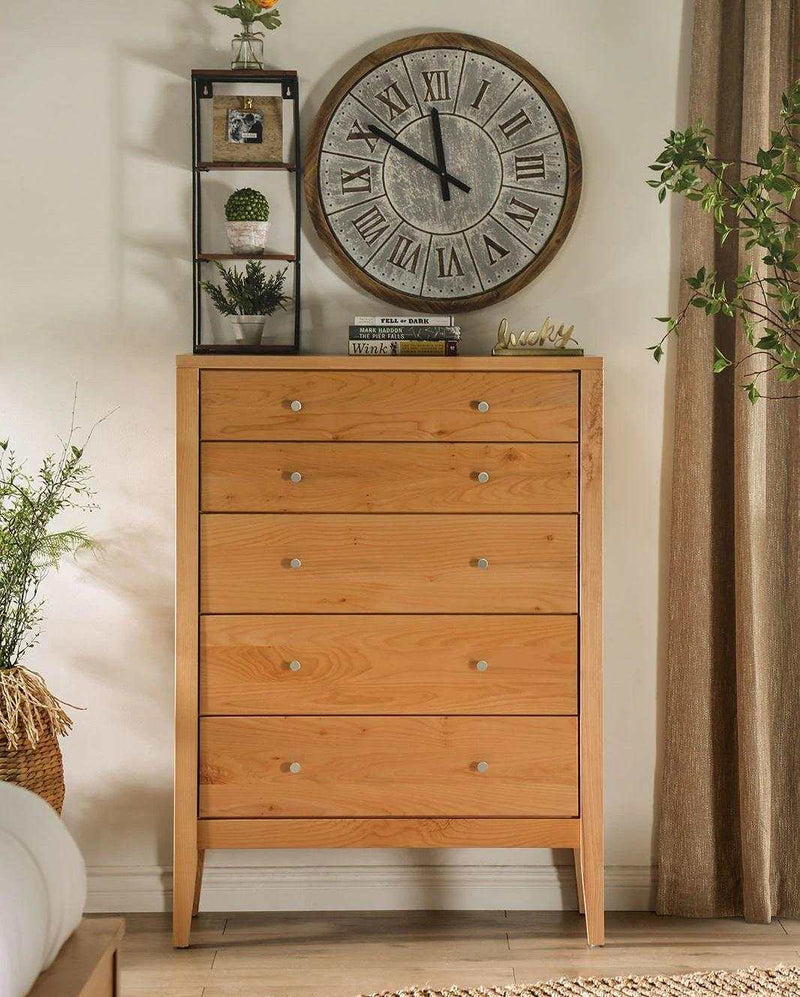 Willamette - Light Oak - 5 Drawer Chest - Ornate Home