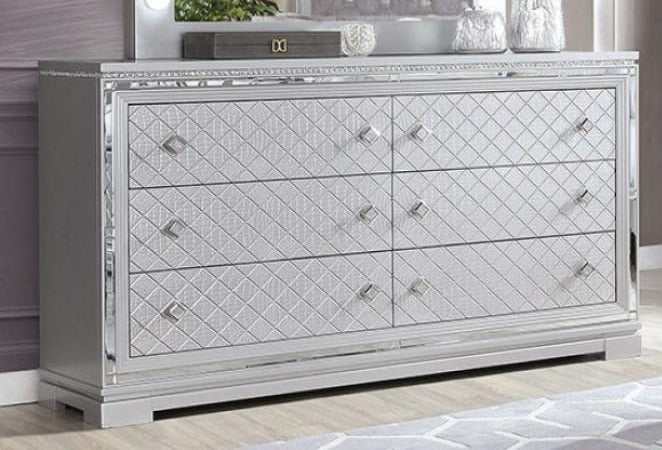 Belleterre - Gray/Silver & Mirrored - Dresser - Ornate Home