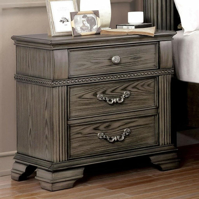 Pamphilos Gray Nightstand