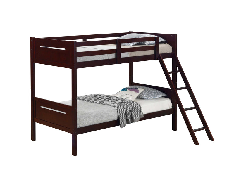 Littleton - Espresso - Twin/Twin Bunk Bed - Ornate Home