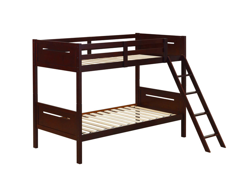 Littleton - Espresso - Twin/Twin Bunk Bed - Ornate Home