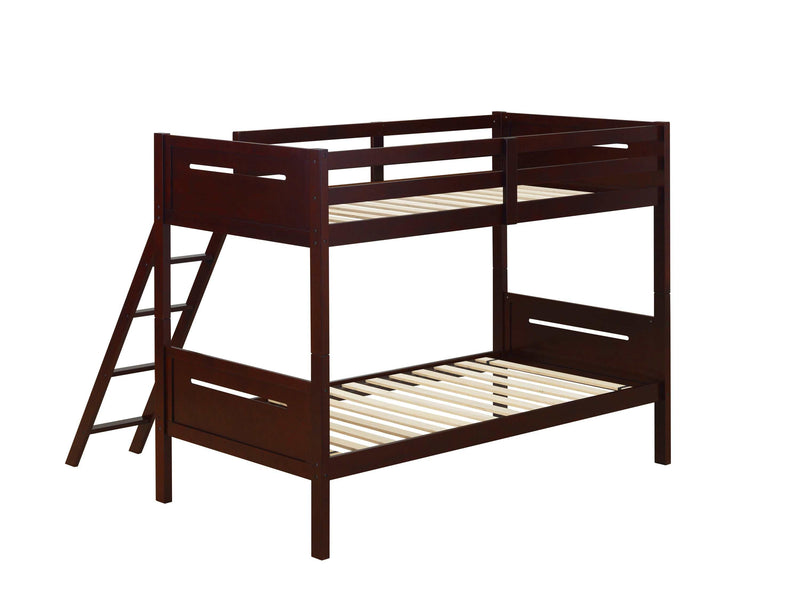 Littleton - Espresso - Twin/Twin Bunk Bed - Ornate Home