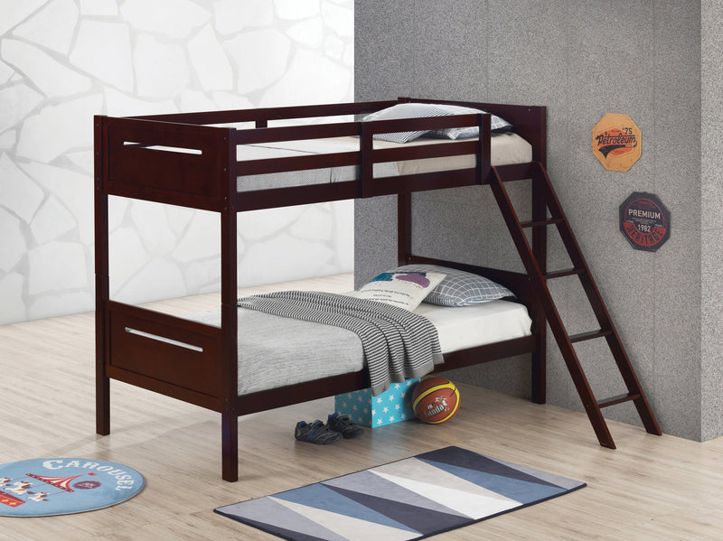 Littleton - Espresso - Twin/Twin Bunk Bed - Ornate Home