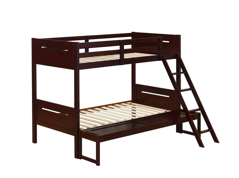 Littleton - Espresso - Twin/Full Bunk Bed - Ornate Home