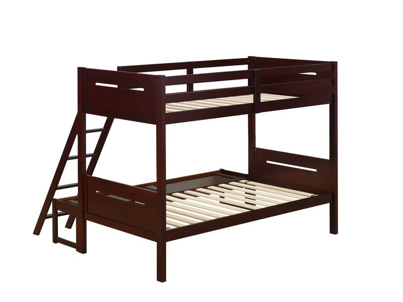 Littleton - Espresso - Twin/Full Bunk Bed - Ornate Home