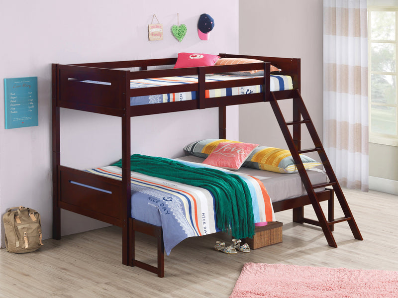 Littleton - Espresso - Twin/Full Bunk Bed - Ornate Home