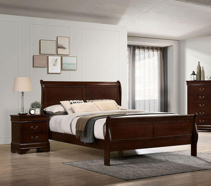 Louis Philippe Cherry E.King Bed