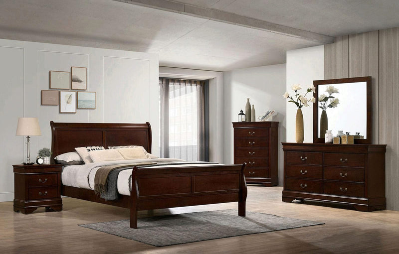 Louis Philippe Cherry E.King Bed