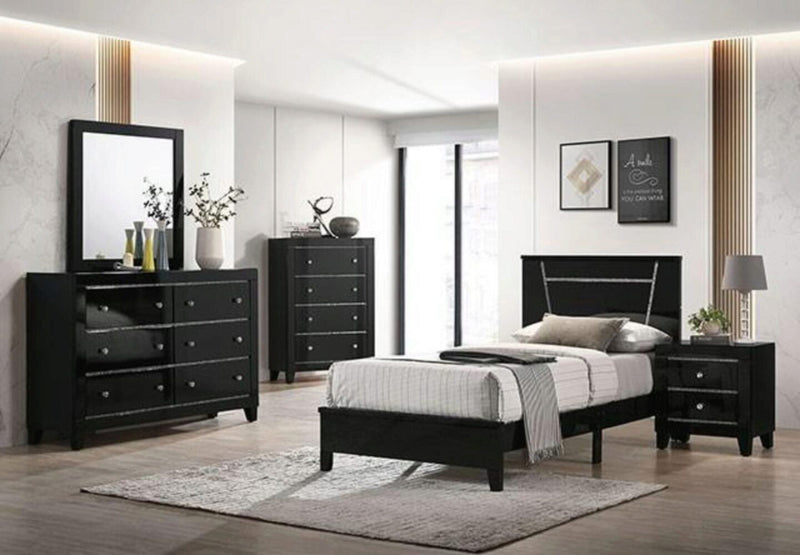 Magdeburg Black Nightstand