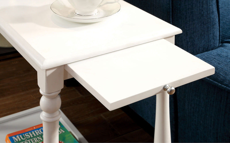 Deering White Side Table