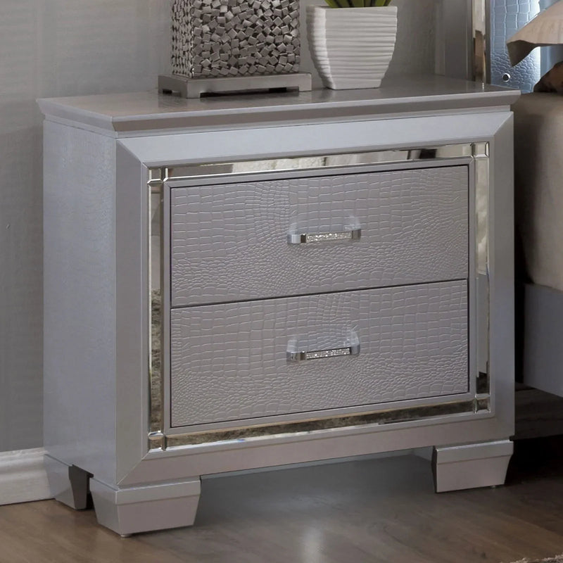 Bellanova Silver Nightstand