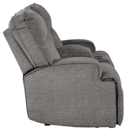 Coombs Power Reclining Loveseat w/ Console - Ornate Home