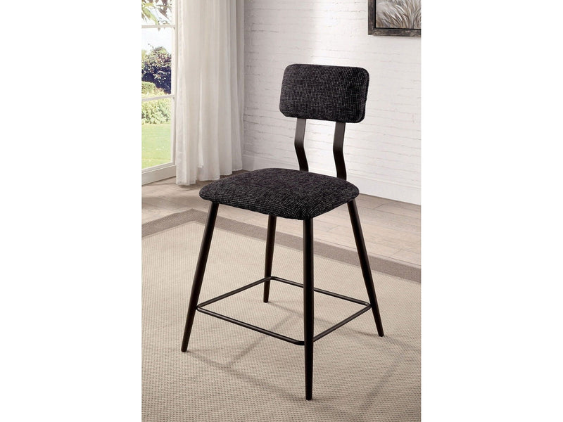 Dicarda Black & Dark Oak Counter Ht. Chair (Set of 2)