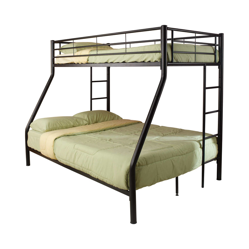 Hayward - Black - Twin Over Full Bunk Bed - Ornate Home