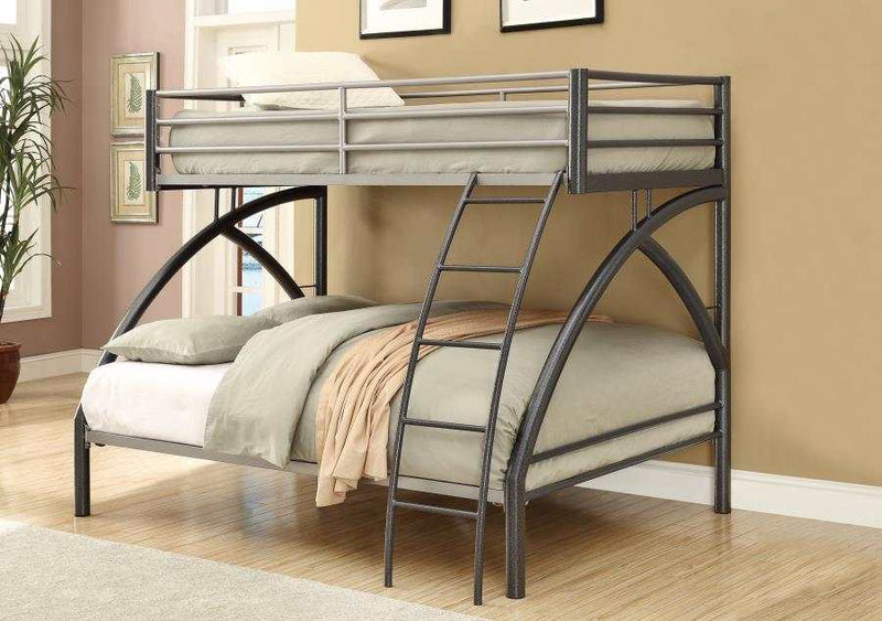 Stephan - Gunmetal - Twin over Full Bunk Bed - Ornate Home