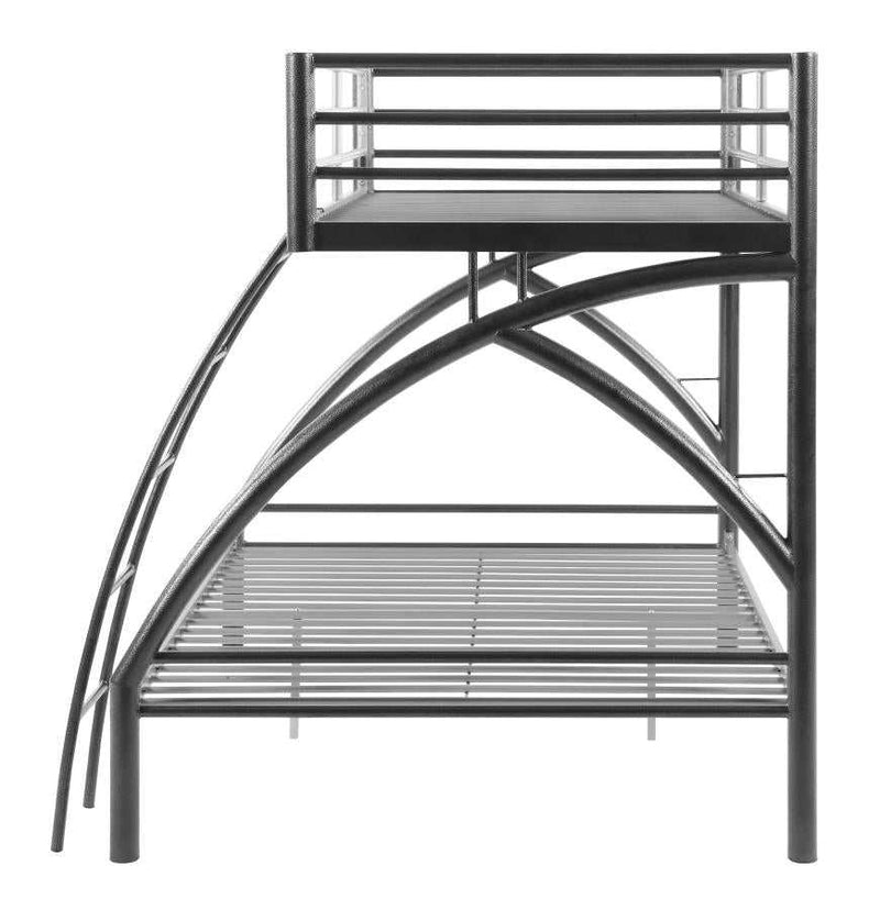 Stephan - Gunmetal - Twin over Full Bunk Bed - Ornate Home