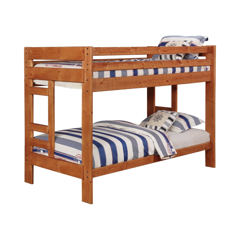 Wrangle Hill - Amber Wash - Twin over Twin Bunk Bed - Ornate Home