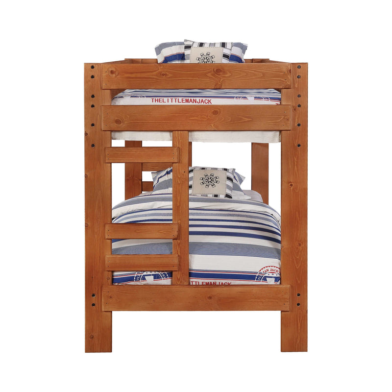 Wrangle Hill - Amber Wash - Twin over Twin Bunk Bed - Ornate Home