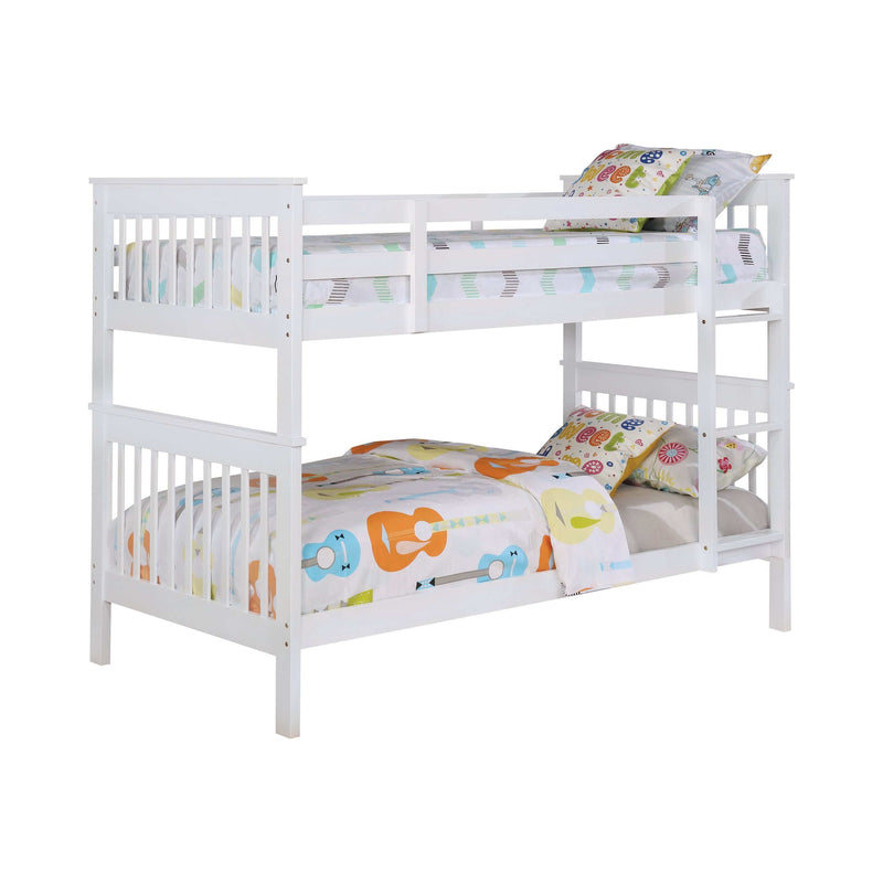 Chapman - White - Twin Over Twin Bunk Bed - Ornate Home