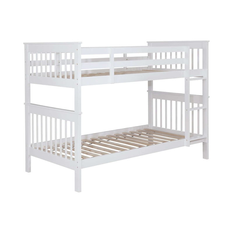 Chapman - White - Twin Over Twin Bunk Bed - Ornate Home