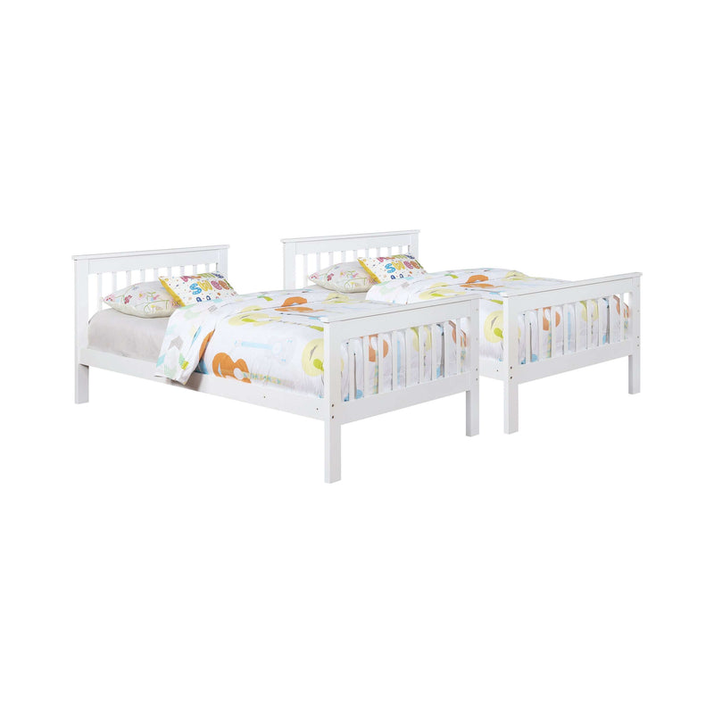 Chapman - White - Twin Over Twin Bunk Bed - Ornate Home