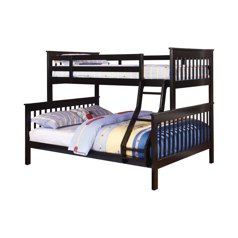 Chapman - Black - Twin Over Full Bunk Bed - Ornate Home