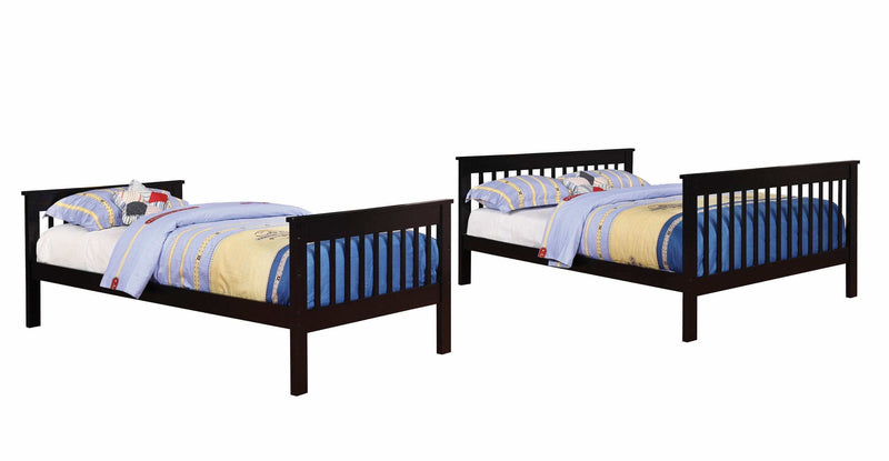 Chapman - Black - Twin Over Full Bunk Bed - Ornate Home