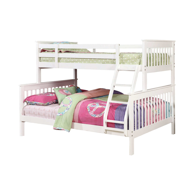 Chapman - White - Twin Over Full Bunk Bed - Ornate Home