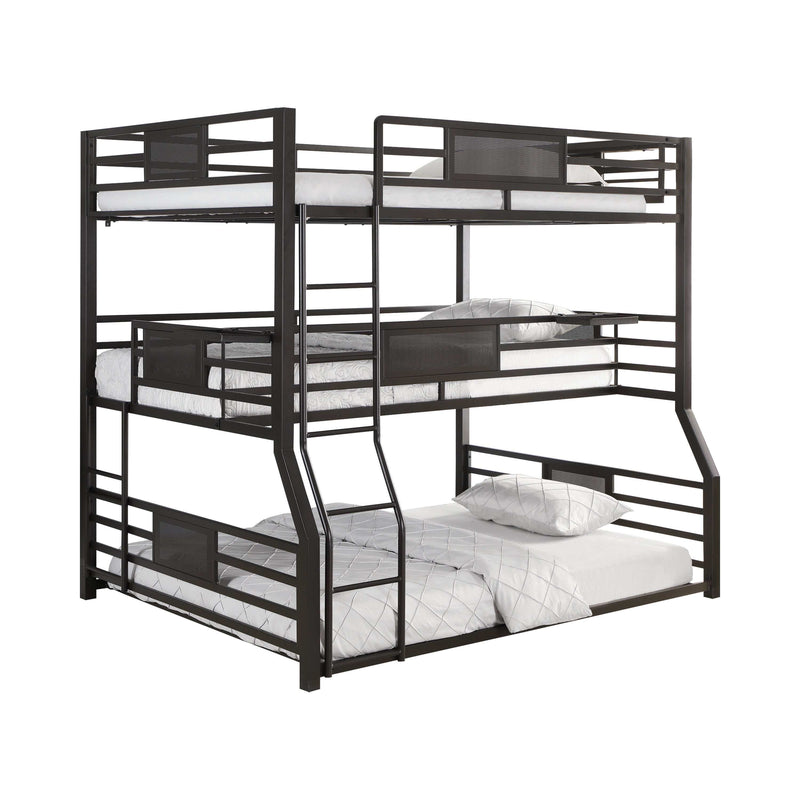 Rogen - Dark Bronze - Fill/Twin Xl/Queen Triple Bunk Bed - Ornate Home