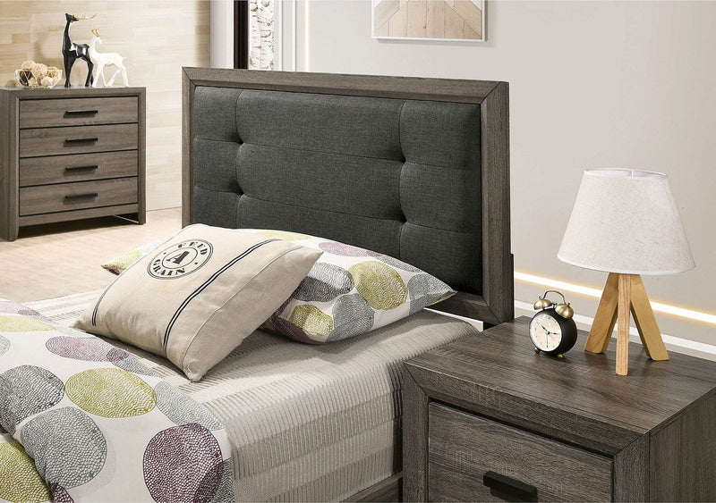 Roanne Gray & Charcoal Full Bed